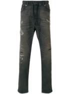 Diesel Faded And Distressed Jeans - Blue
