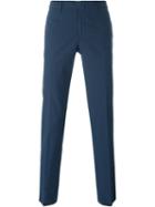 Incotex Tailored Trousers, Men's, Size: 50, Blue, Cotton/spandex/elastane
