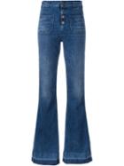 Aries - 'jane Flaire' Jeans - Women - Cotton - 29, Blue, Cotton