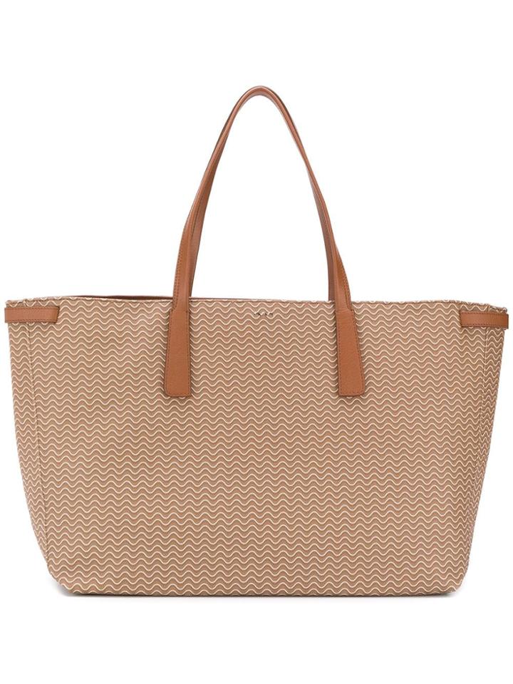 Zanellato Textured Large Tote Bag - Brown