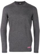 Fendi Classic Fitted Sweater - Grey