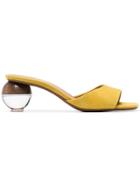 Neous Yellow Opus 55 Sphere Heel Sandals