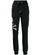 Philipp Plein Skull Drawstring Trousers - Black