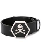 Philipp Plein 'stardust' Belt, Men's, Size: 85, Black, Calf Leather