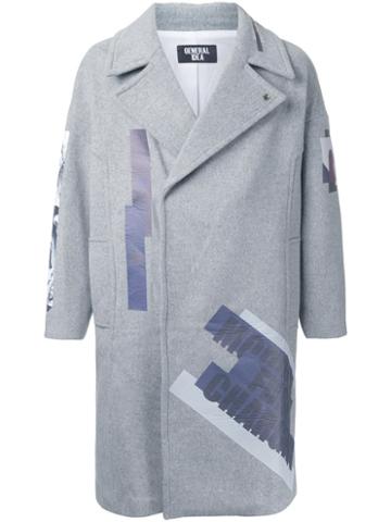General Idea Printed Single Breasted Coat