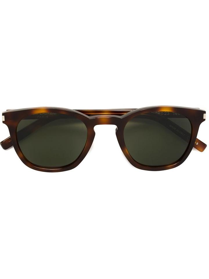 Saint Laurent - Tortoise Shell Sunglasses - Men - Acetate - One Size, Brown, Acetate