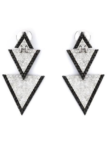 Elise Dray Drop Triangle Earrings