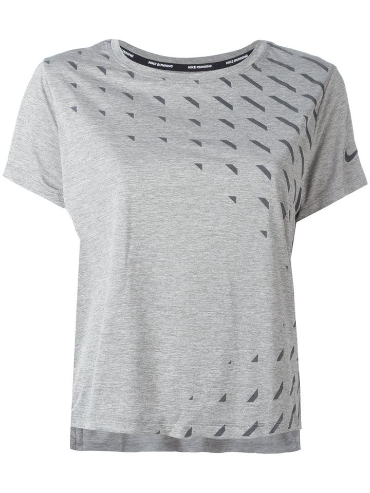 Nike - Breathe City T-shirt - Women - Polyester - S, Grey, Polyester