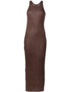 Rick Owens Tank Dress, Women's, Size: 44, Brown, Cotton