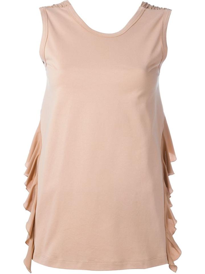 No21 Ruffle Detail Sleeveless Top