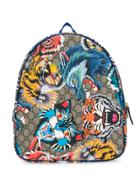 Gucci Kids Tiger Print Changing Bag - Multicolour