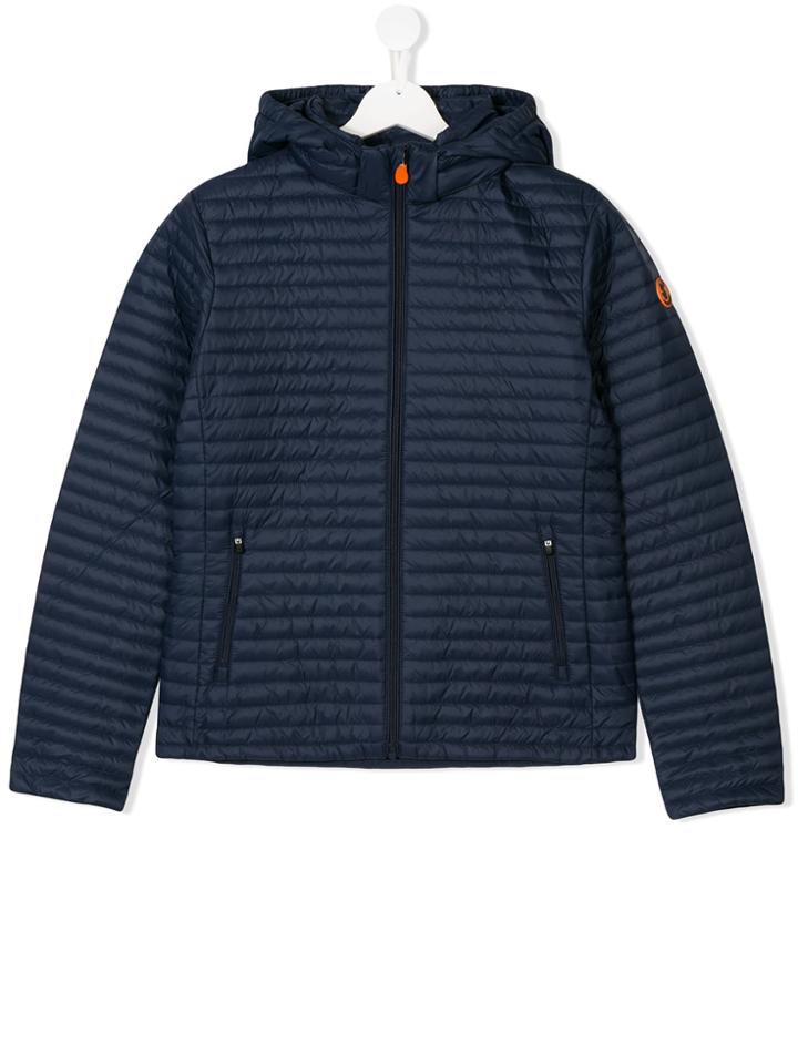 Save The Duck Kids Teen Puffer Jacket - Blue