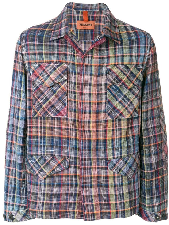 Missoni Plaid Long Sleeve Shirt - Pink