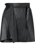 Leather Mini-skirt - Women - Leather - 40, Black, Leather, Lilly Sarti