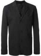 Helmut Lang 'seersucker' Blazer, Men's, Size: 38, Black, Polyester/ramie/cotton/viscose