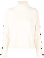 Pierantoniogaspari Buttoned Sleeves Jumper - Nude & Neutrals