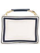Sacai Contrast Border Clutch Bag - White