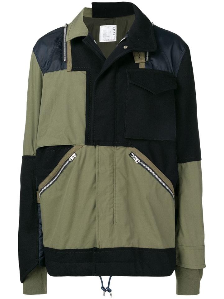 Sacai Sacai Oxford Jkt Nvy Ctn - Green