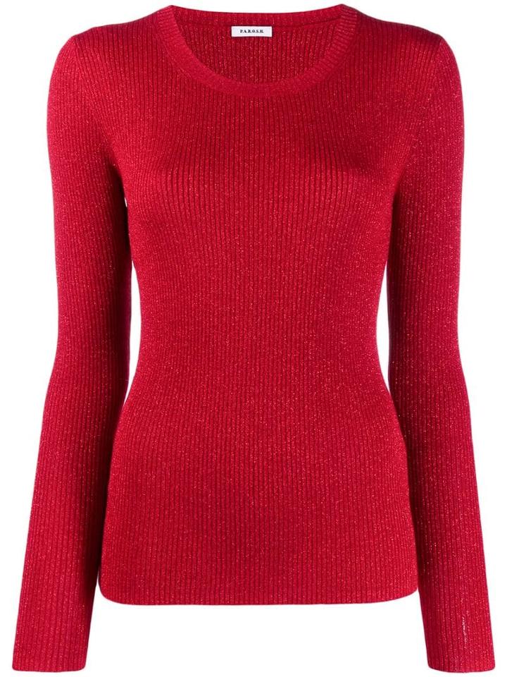 P.a.r.o.s.h. Fine Knit Sweatshirt - Red