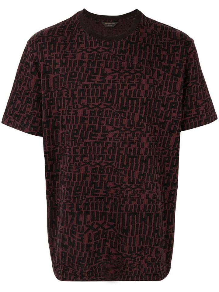 Ermenegildo Zegna Printed Cotton T-shirt - Red