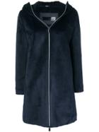 Rrd Hooded Zipped Coat - Blue