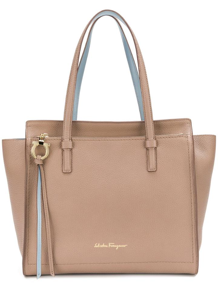 Salvatore Ferragamo Gancio Tote Bag - Neutrals