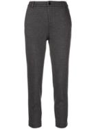 Liu Jo Cropped Slim-fit Trousers - Grey