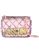 Moschino Trompe-l'oeil Shoulder Bag, Women's, Pink/purple