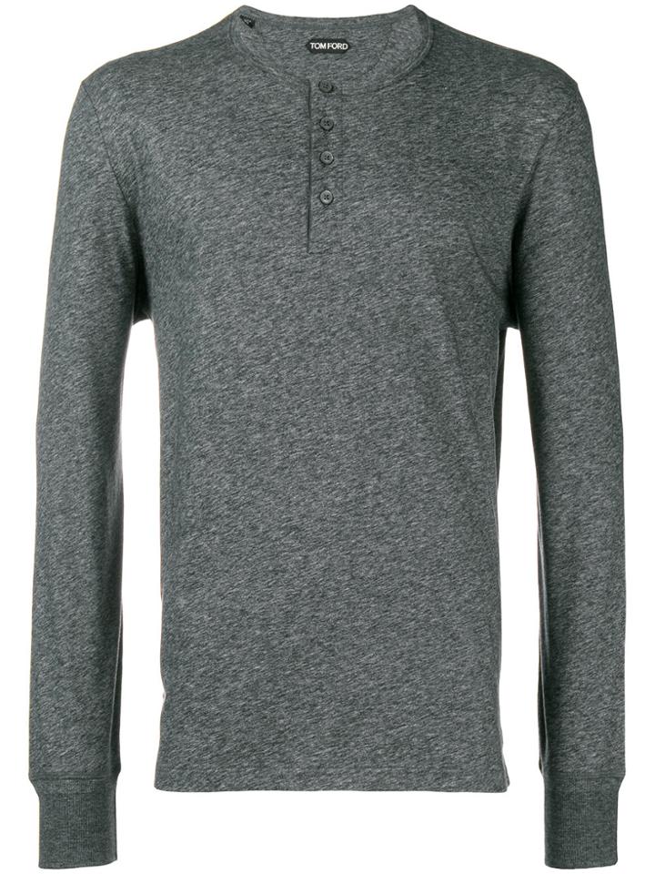 Tom Ford Longsleeved T-shirt - Grey