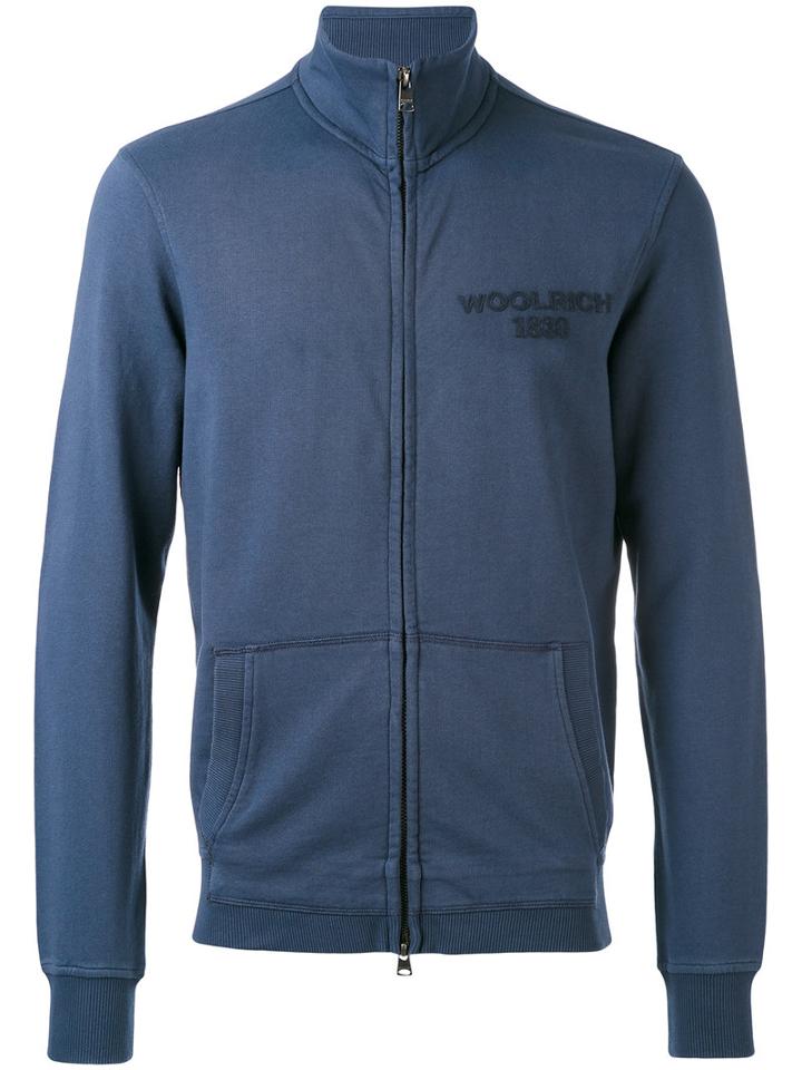 Woolrich - Logo Sports Jacket - Men - Cotton - M, Blue, Cotton
