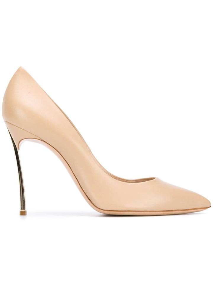 Casadei Blade Pointed Pumps - Neutrals