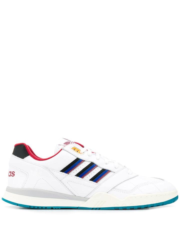 Adidas Stripe Detail Sneakers - White