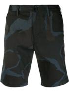 Ps By Paul Smith Camouflage Print Shorts - Blue