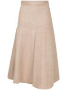 Des Prés Flared Midi Skirt - Pink