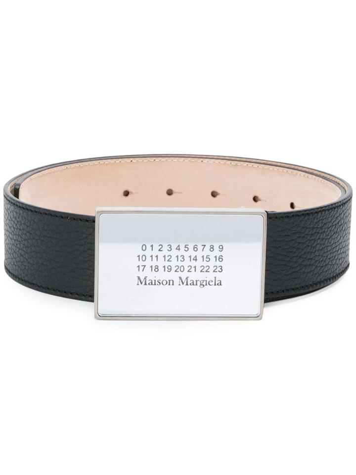 Maison Margiela Logo Buckle Belt - Black