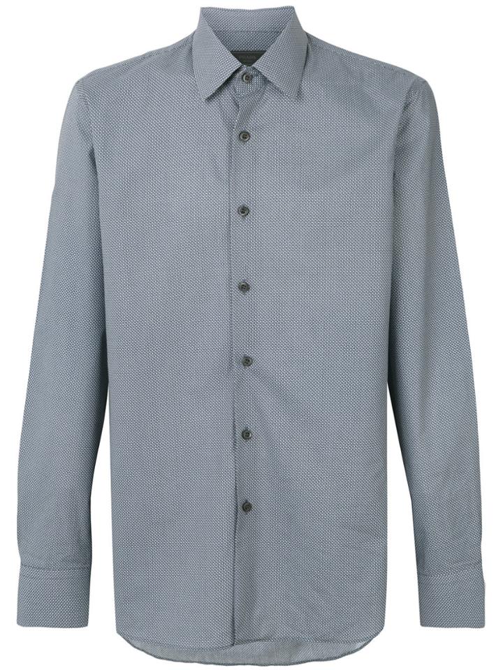 Prada Geometric Pattern Shirt - Blue