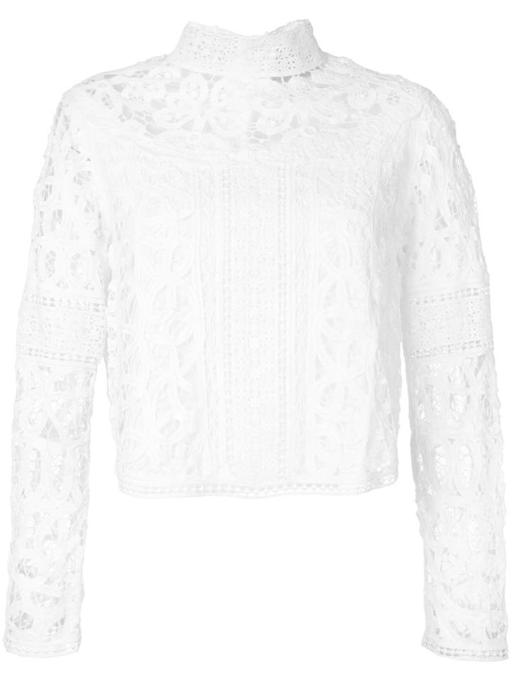 Sea - Embroidered Top - Women - Cotton - 6, White, Cotton