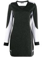 Liu Jo Contrasting Glittery Dress - Black