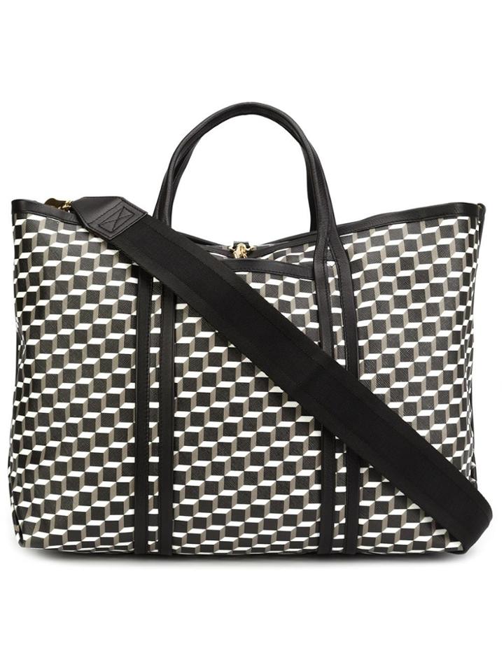 Pierre Hardy Geometric Pattern Large Tote - Black