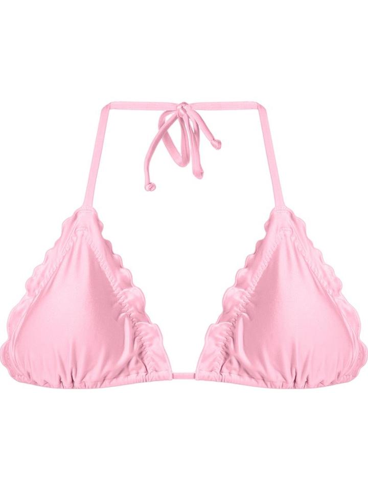 Skinbiquini Ruffled Trim Triangle Bikini Top