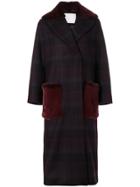 Giada Benincasa Double-breasted Checked Coat - Red