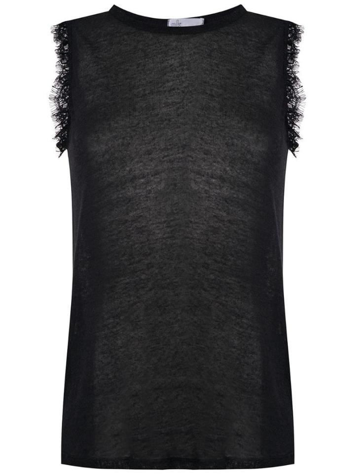 Nk Aya Lace Inserts Tank - Black