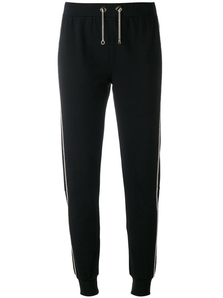 Philipp Plein - Track Pants - Women - Cotton/spandex/elastane - S, Black, Cotton/spandex/elastane