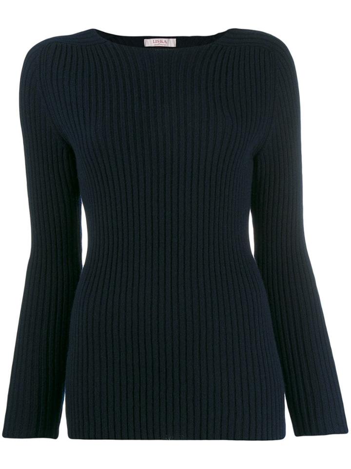 Liska Ribbed Jumper - Blue
