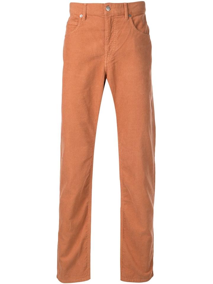 Isabel Marant Corduroy Straight-leg Trousers - Orange