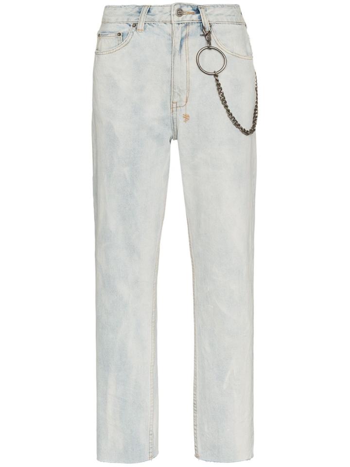 Ksubi Chlo Cotton Chain Jeans - Blue