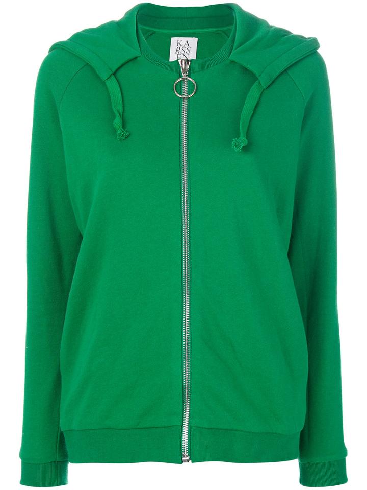 Zoe Karssen - Classic Hooded Sweatshirt - Women - Cotton - Xs, Green, Cotton