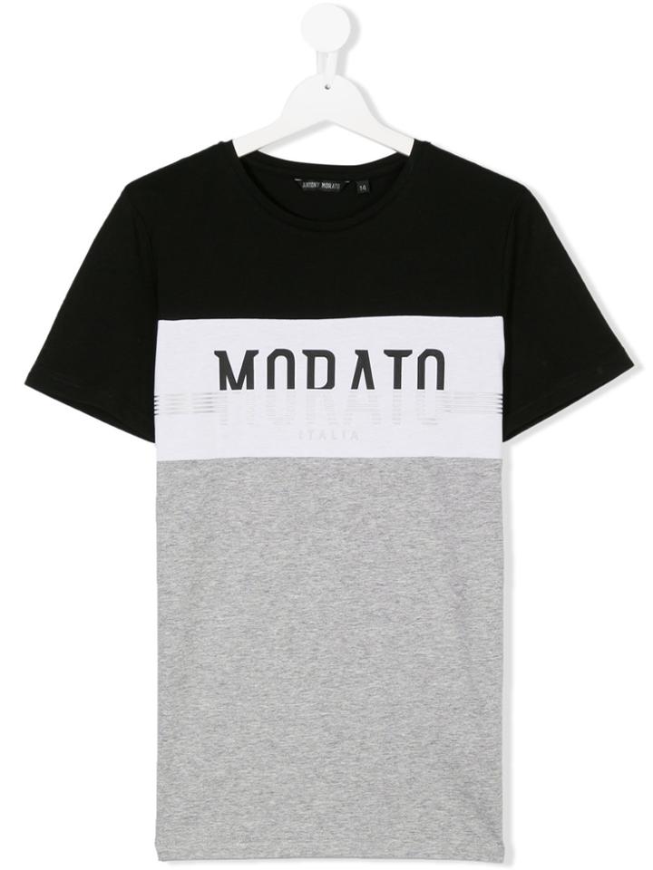 Antony Morato Junior Teen Logo Print T-shirt - Black