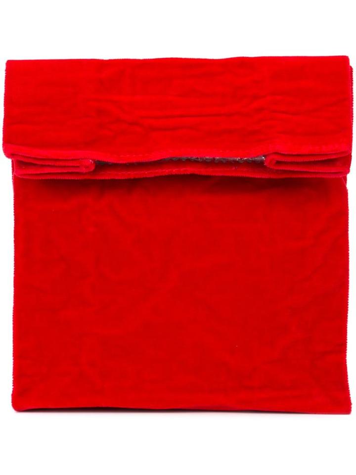 Zilla Medium 'lunch' Clutch, Women's, Red, Velvet