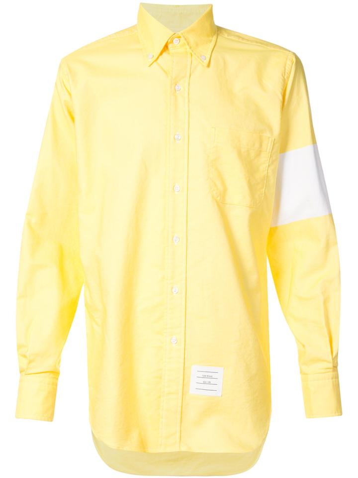 Thom Browne Armband Button Down Shirt - Yellow & Orange
